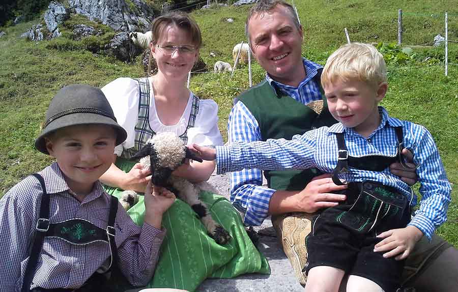 Verkauf von Walliser Schwarznasen-Schafen | Fam. Unterberger, Bad Goiser